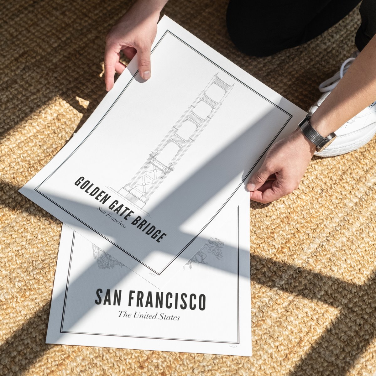 Poster von San Francisco - Golden Gate Bridge | WIJCK.